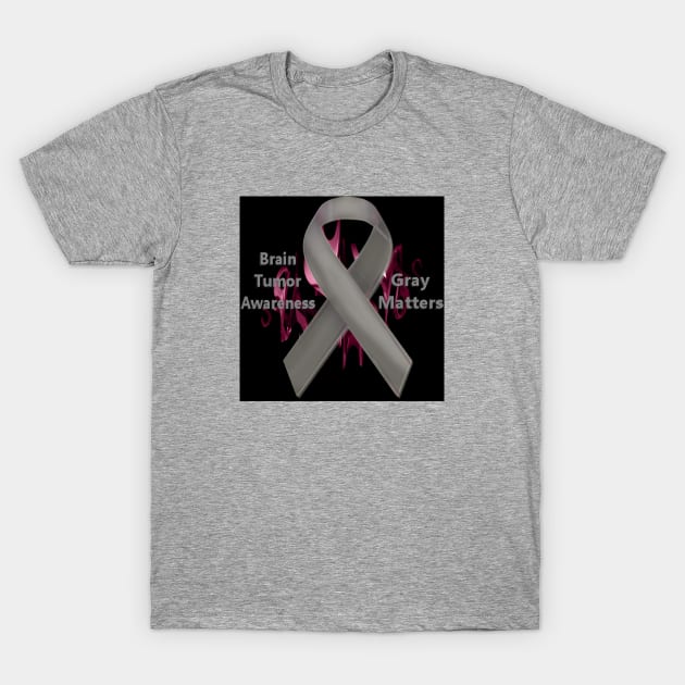 Brain Tumor Awareness - Gray Matters T-Shirt by ArtistsQuest